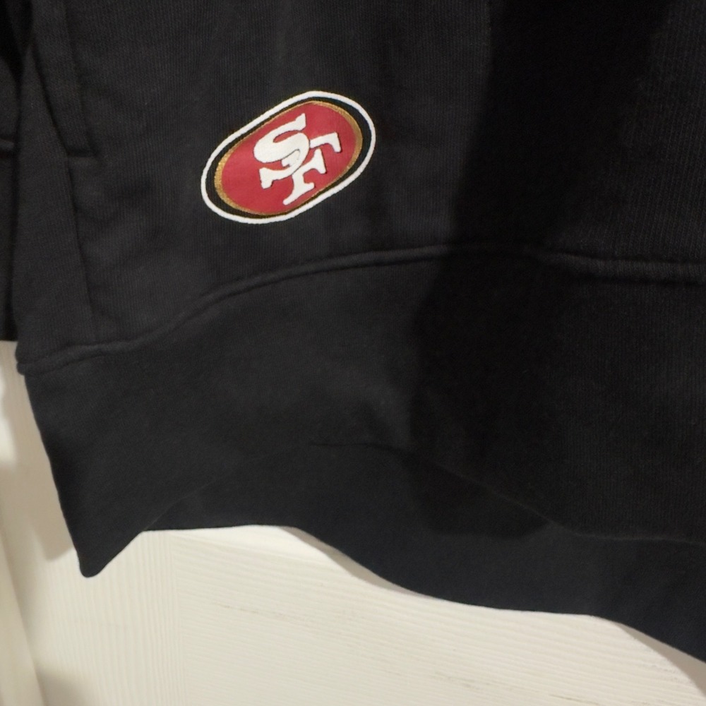 Champion San Francisco 49ers Mens Black V-Neck Pullover Sweatshirt Large New - Picture 5 of 10